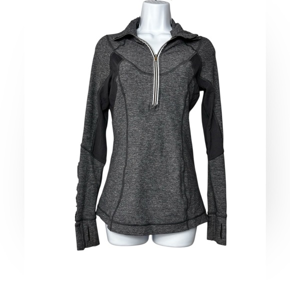 Lululemon Rulu Pace Setter Half Zip Pullover | Heathered Grey Size 4 - Picture 1 of 8